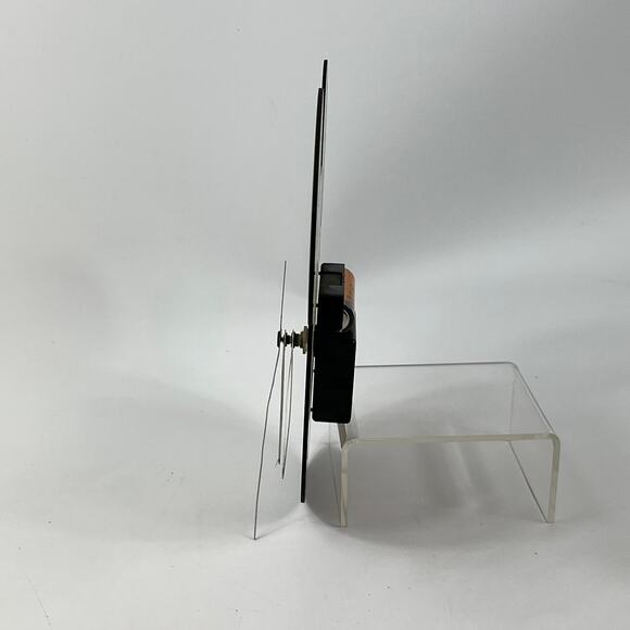 Vtg Disneyland Aesop Record Mickey Mouse Wall Clock Handmade Vinyl Art 9"x7.5" - Picture 2 of 7